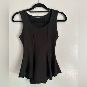 Seductions | black stretchy sleeveless top | size s